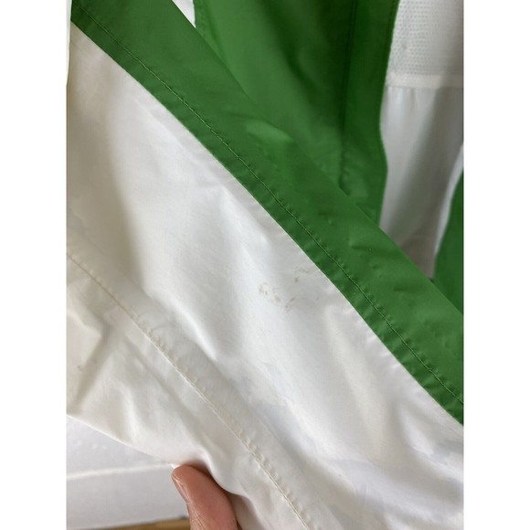 Columbia Women Green white Jacket omni-tech jacket size M rain jacket flaw - Picture 14 of 16